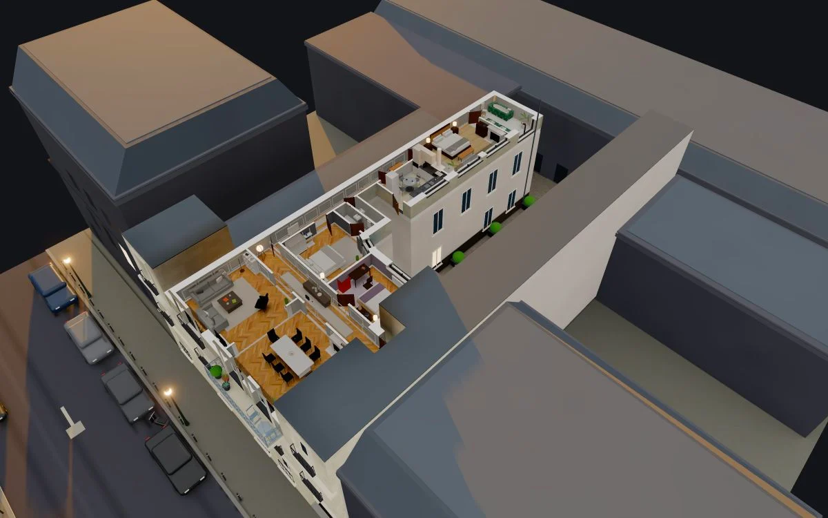 Haussmann apartment — render 2