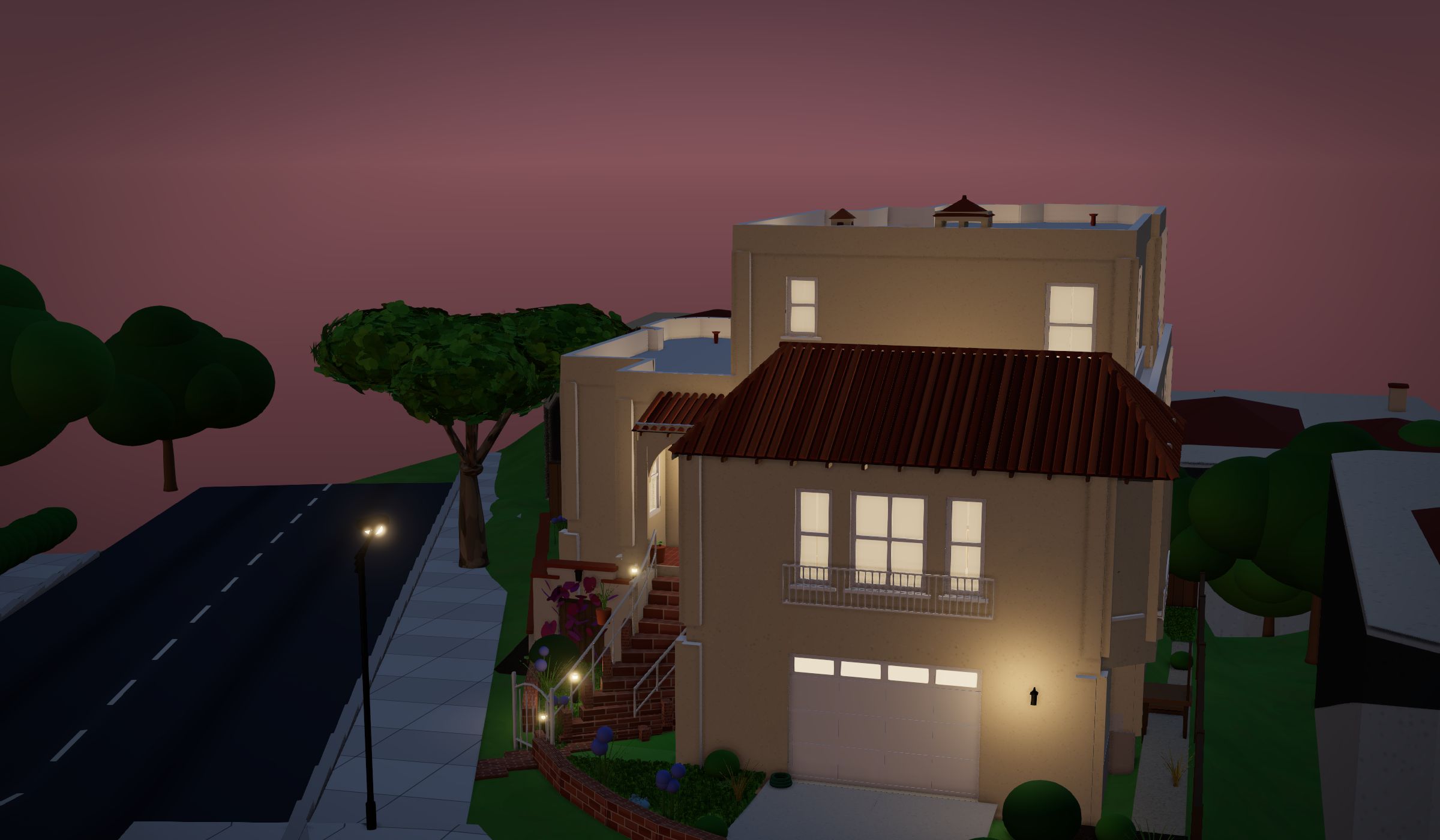 Rendered view of Demo home