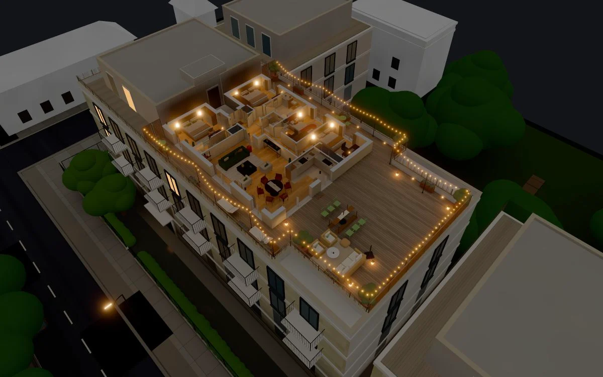 Terrace penthouse — render 3